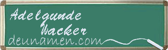 Adelgunde Wacker Visitenkarte